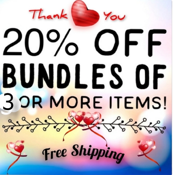 Other - Expired ..Buy 3 Get 20% off PLUS Free shipping!!!!  Thank you!!